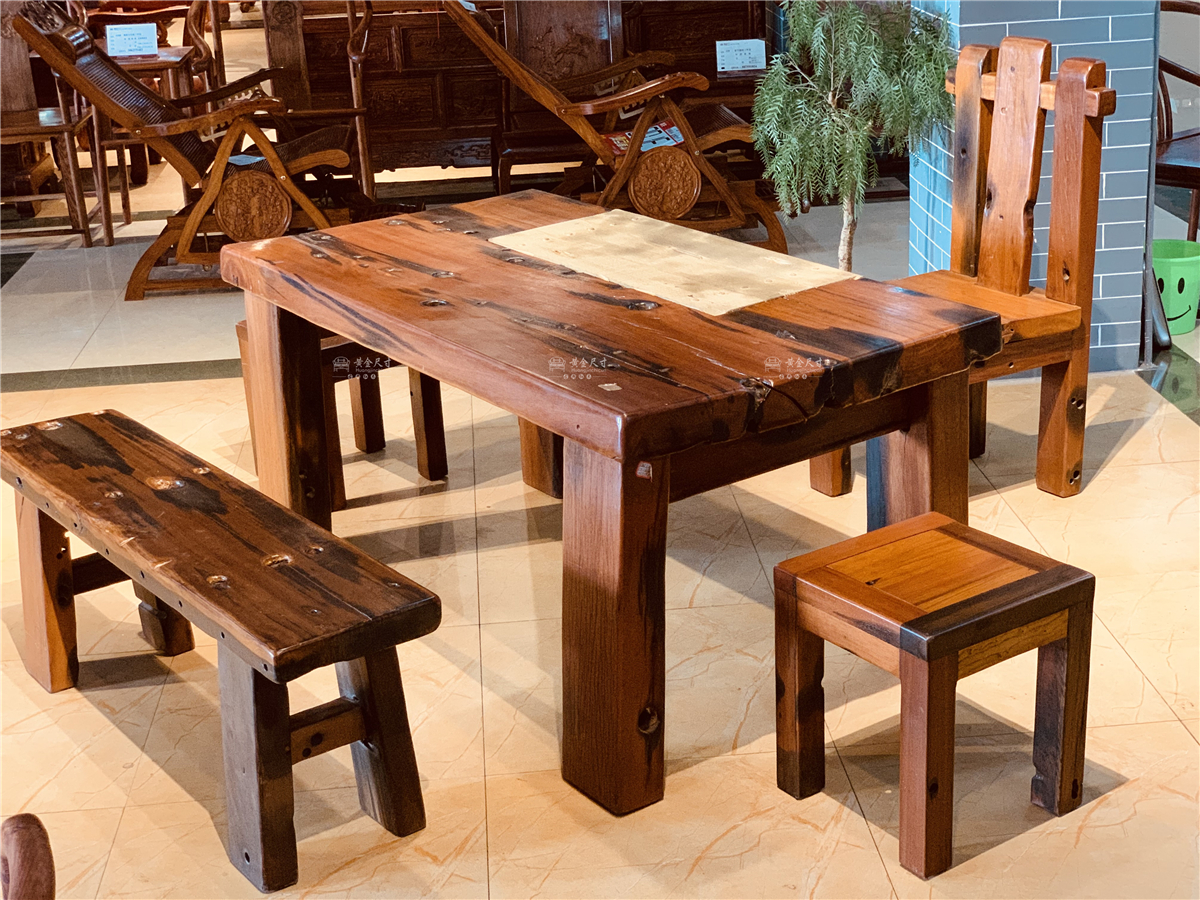 1.5米长方形老船木茶台 特价 2699元/套