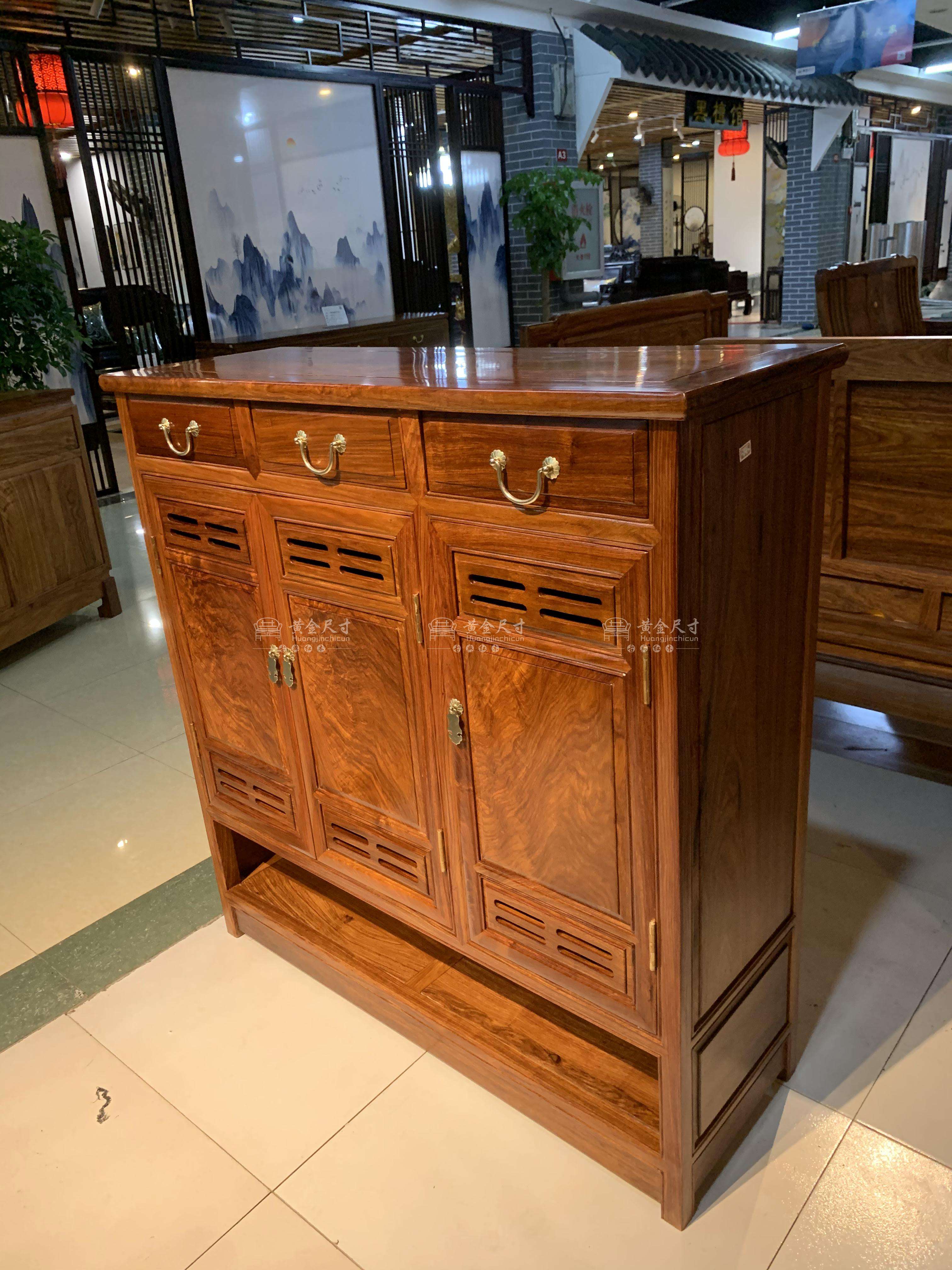 1.06米豪华三门鞋柜 A18蜜蜡 (5).JPG