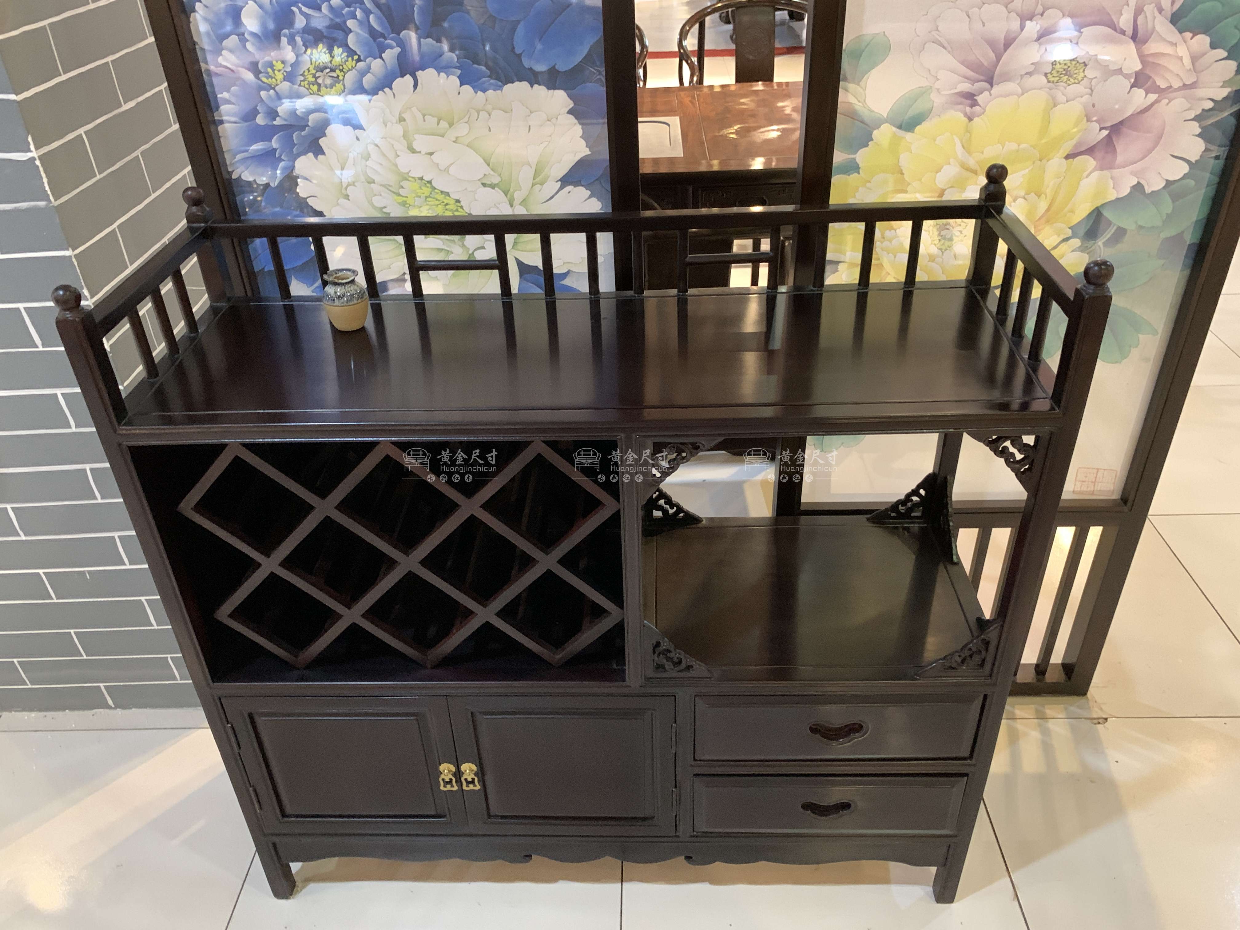 1.06米小红酒柜 红酒架餐边柜 A18定制色 (2).JPG