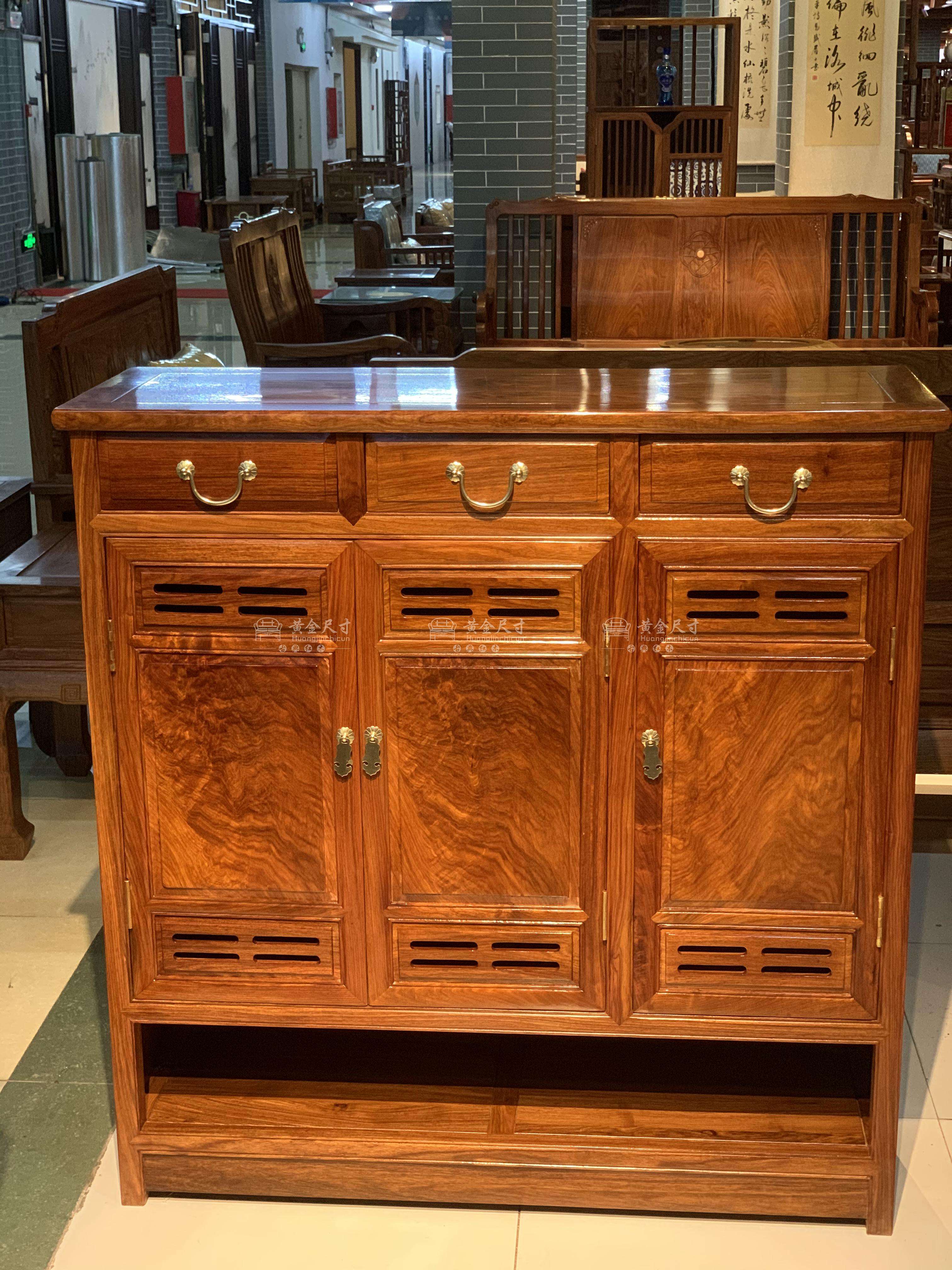 1.06米豪华三门鞋柜 A18蜜蜡 (9).JPG