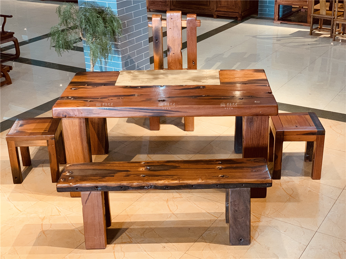 1.5米长方形老船木茶台 特价  (4).jpg