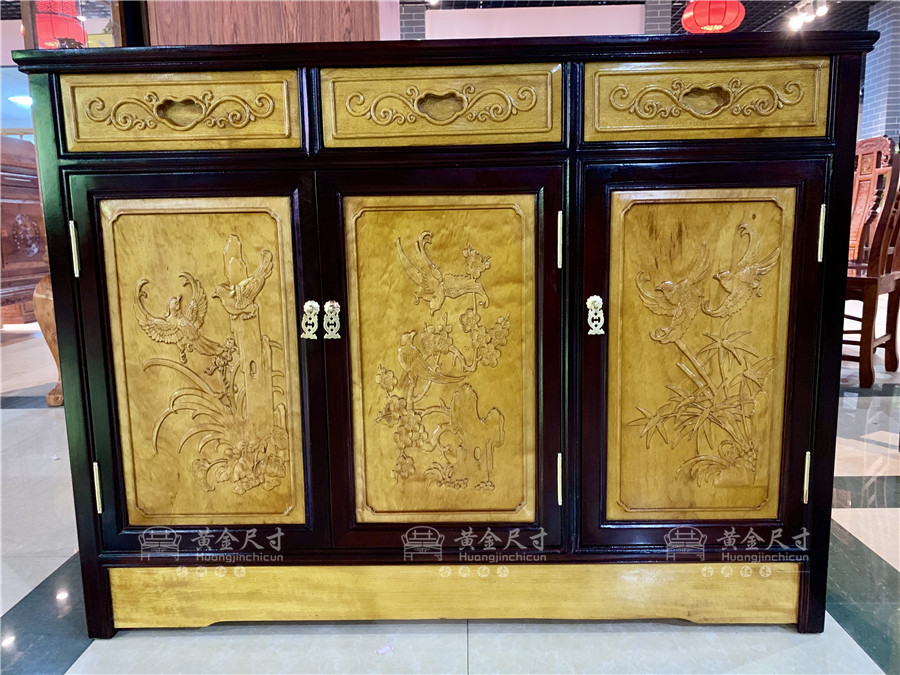 1.2米餐边柜 A9原木上蜡