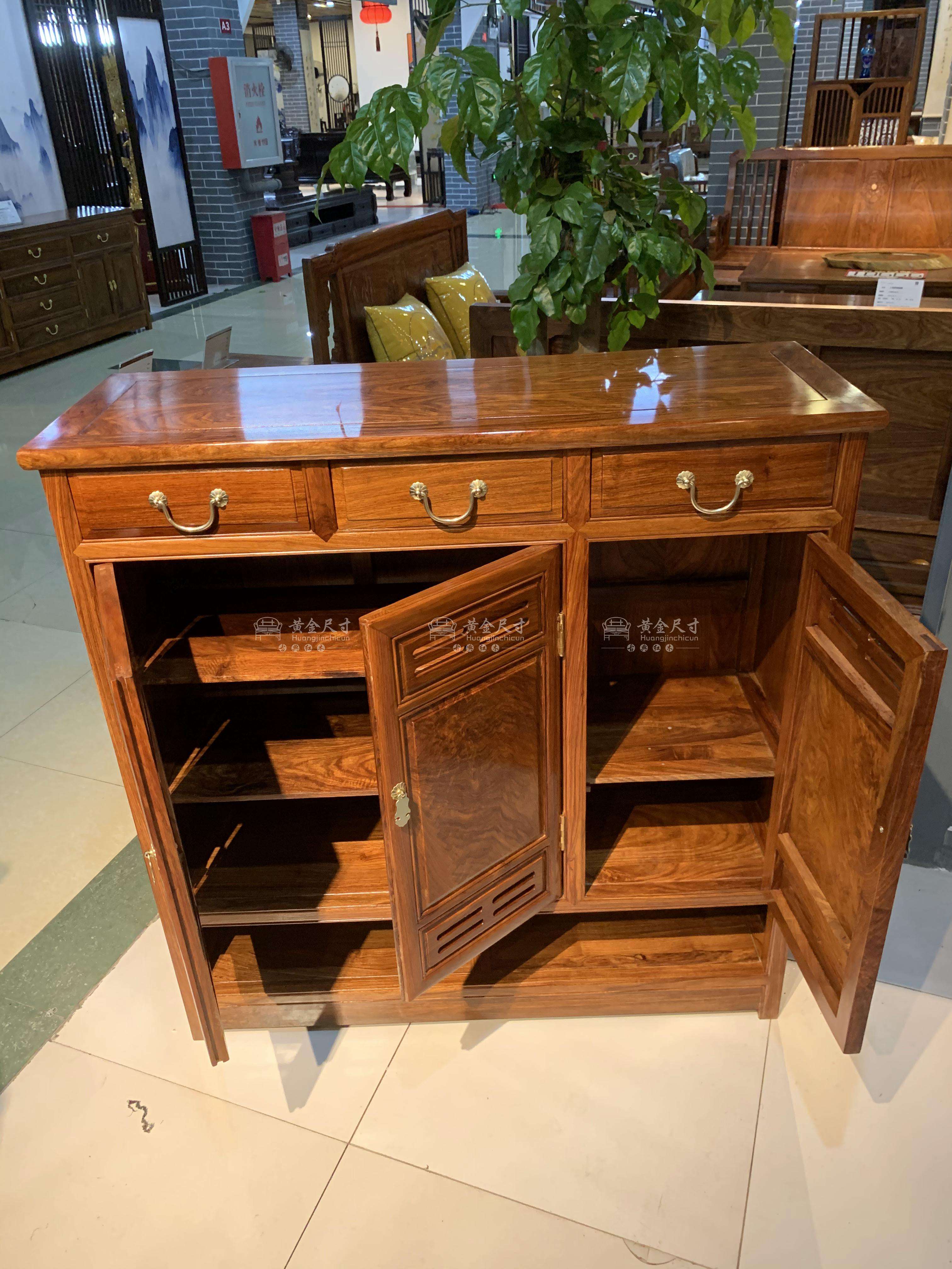 1.06米豪华三门鞋柜 A18蜜蜡 (14).JPG