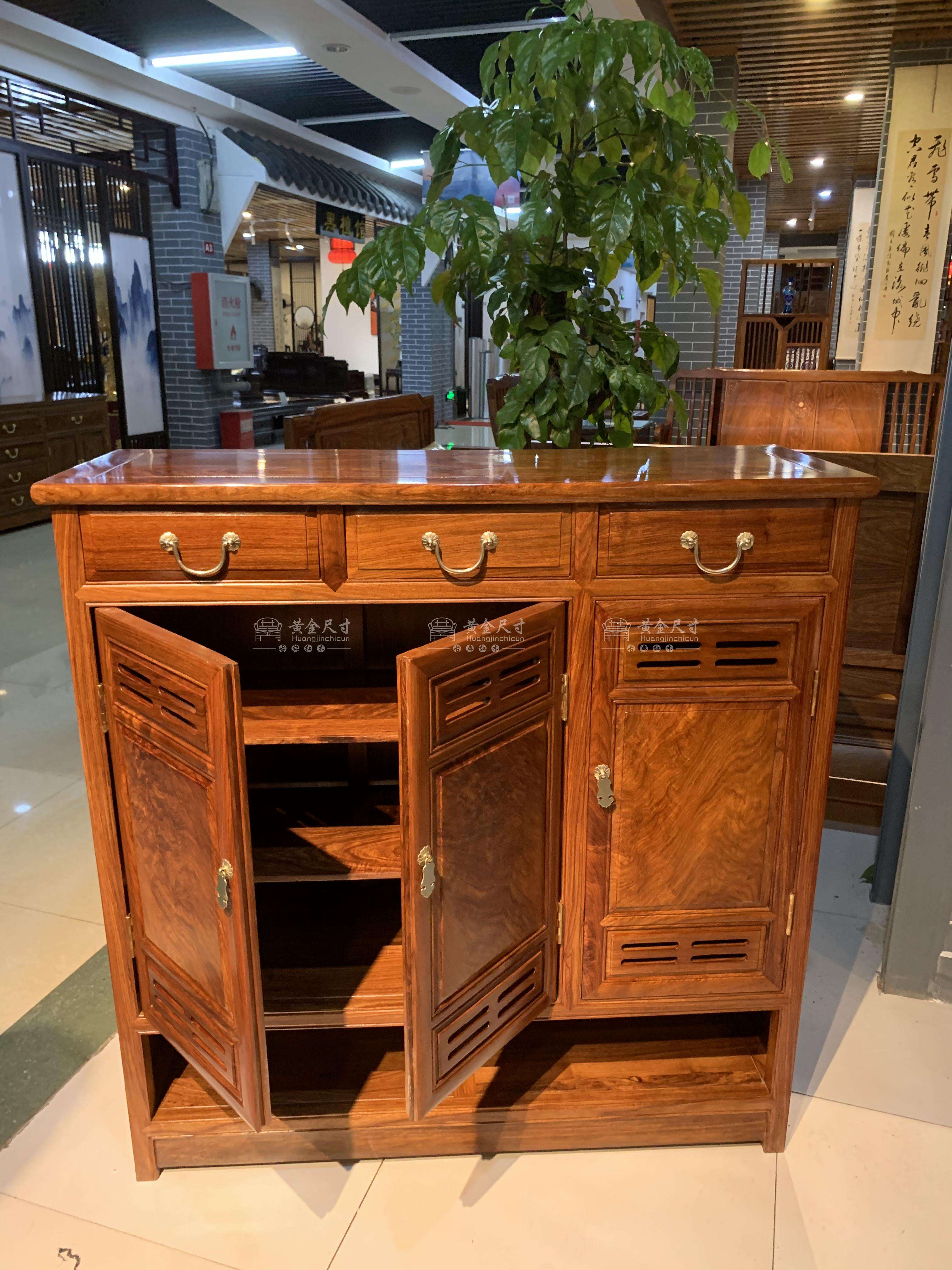 1.06米豪华三门鞋柜 A18蜜蜡 (12).JPG