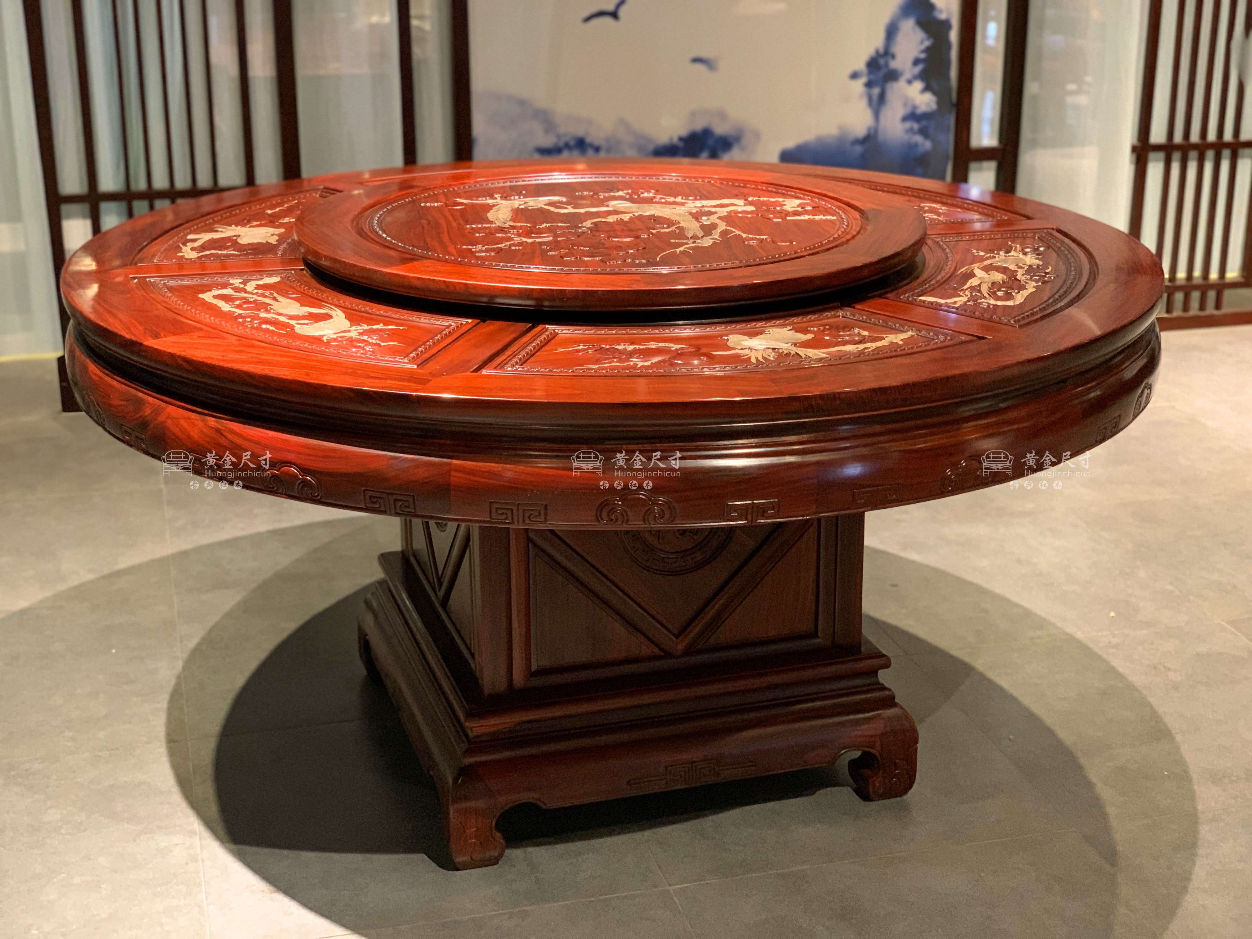 1.53米花鸟檀雕圆台 大奔椅 A92擦生漆  (1).jpg
