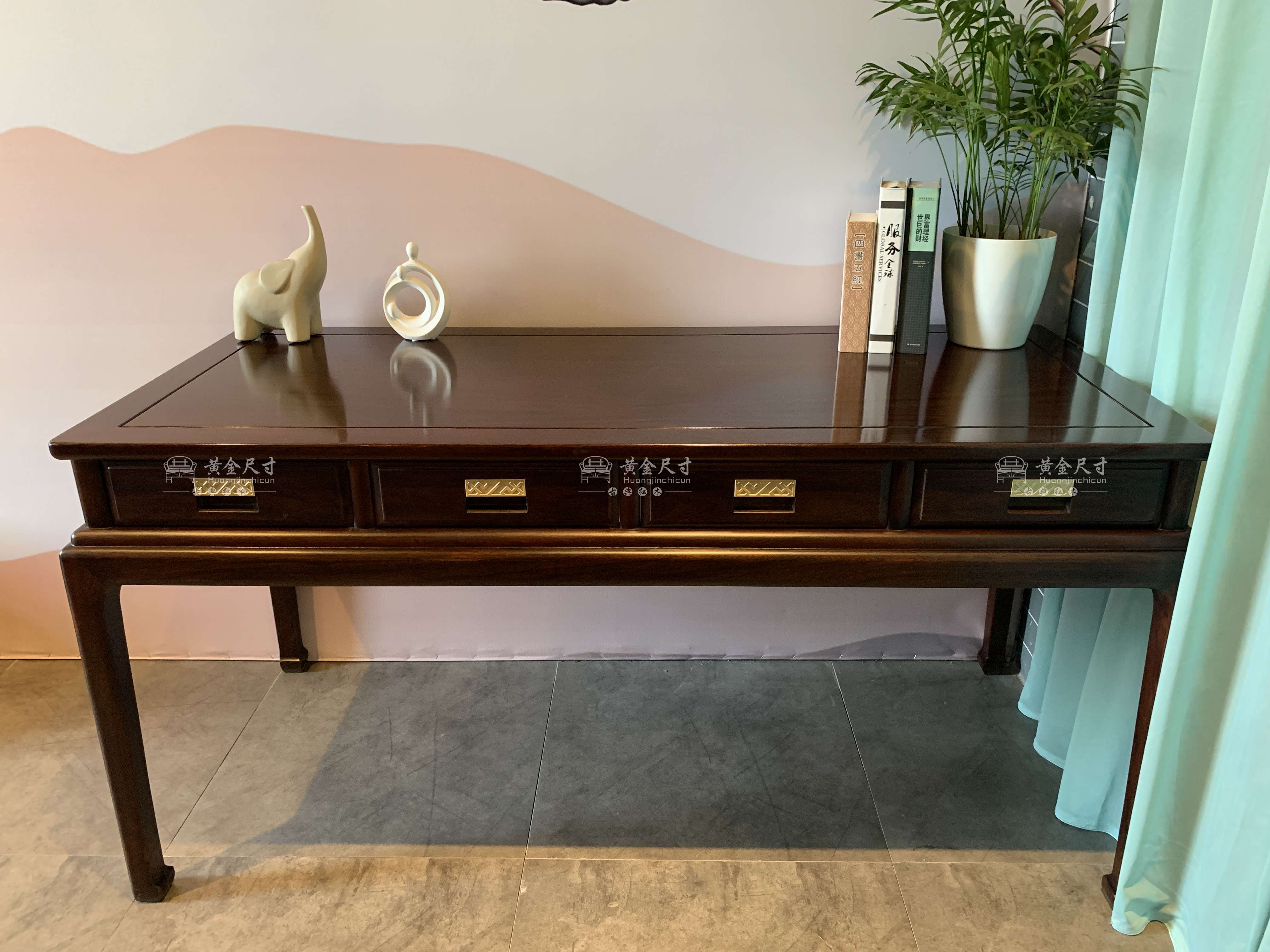 1.53米新中式马蹄写字台 A93擦生漆 (2).JPG