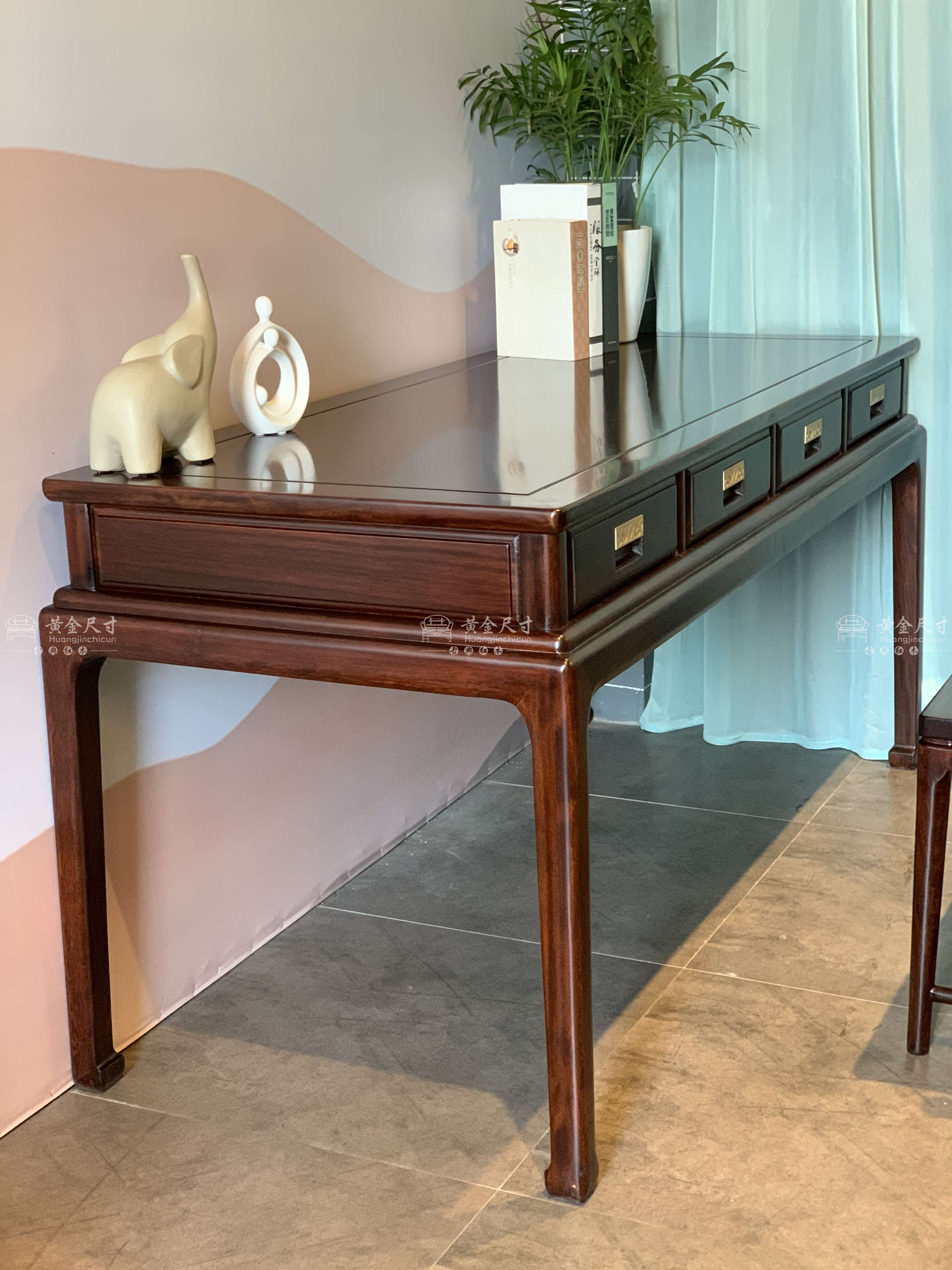 1.53米新中式马蹄写字台 A93擦生漆 (8).JPG