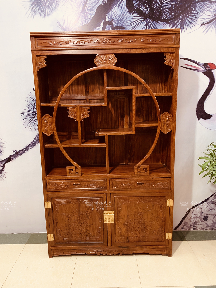 1.2米豪华五福博古柜 单个刺猬紫檀 蜜蜡 (1).jpg