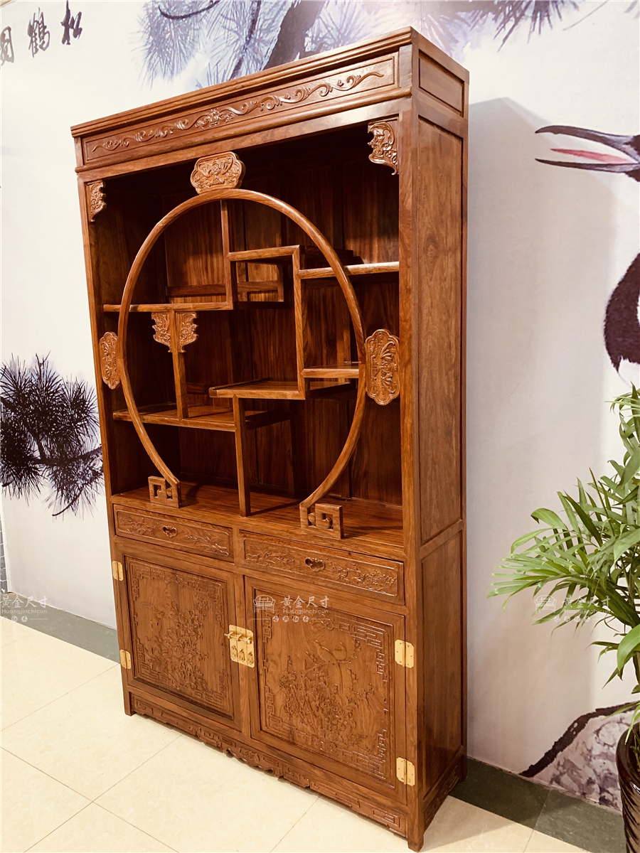 1.2米豪华五福博古柜 单个刺猬紫檀 蜜蜡 (3).jpg