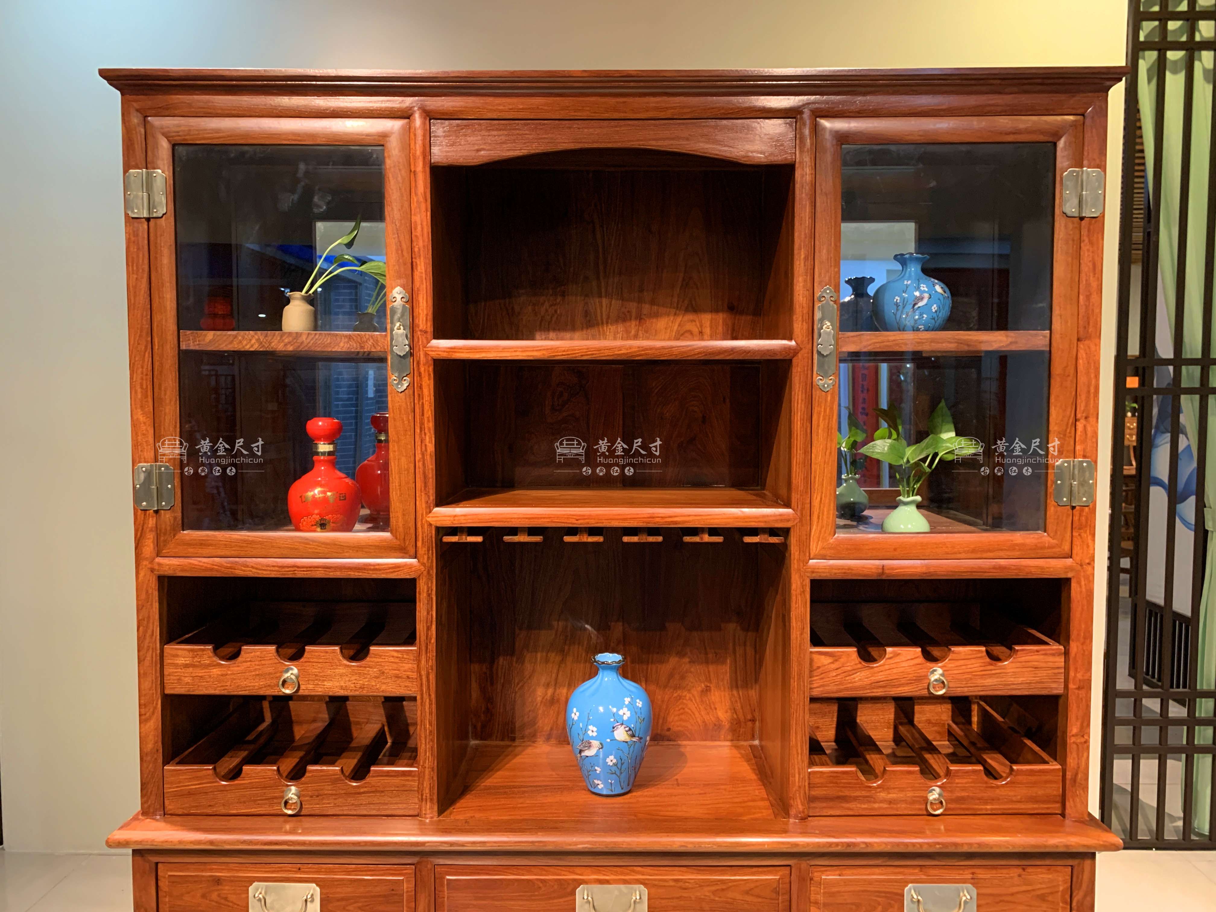 1.53米素面红酒柜A18蜜蜡  (9).jpg