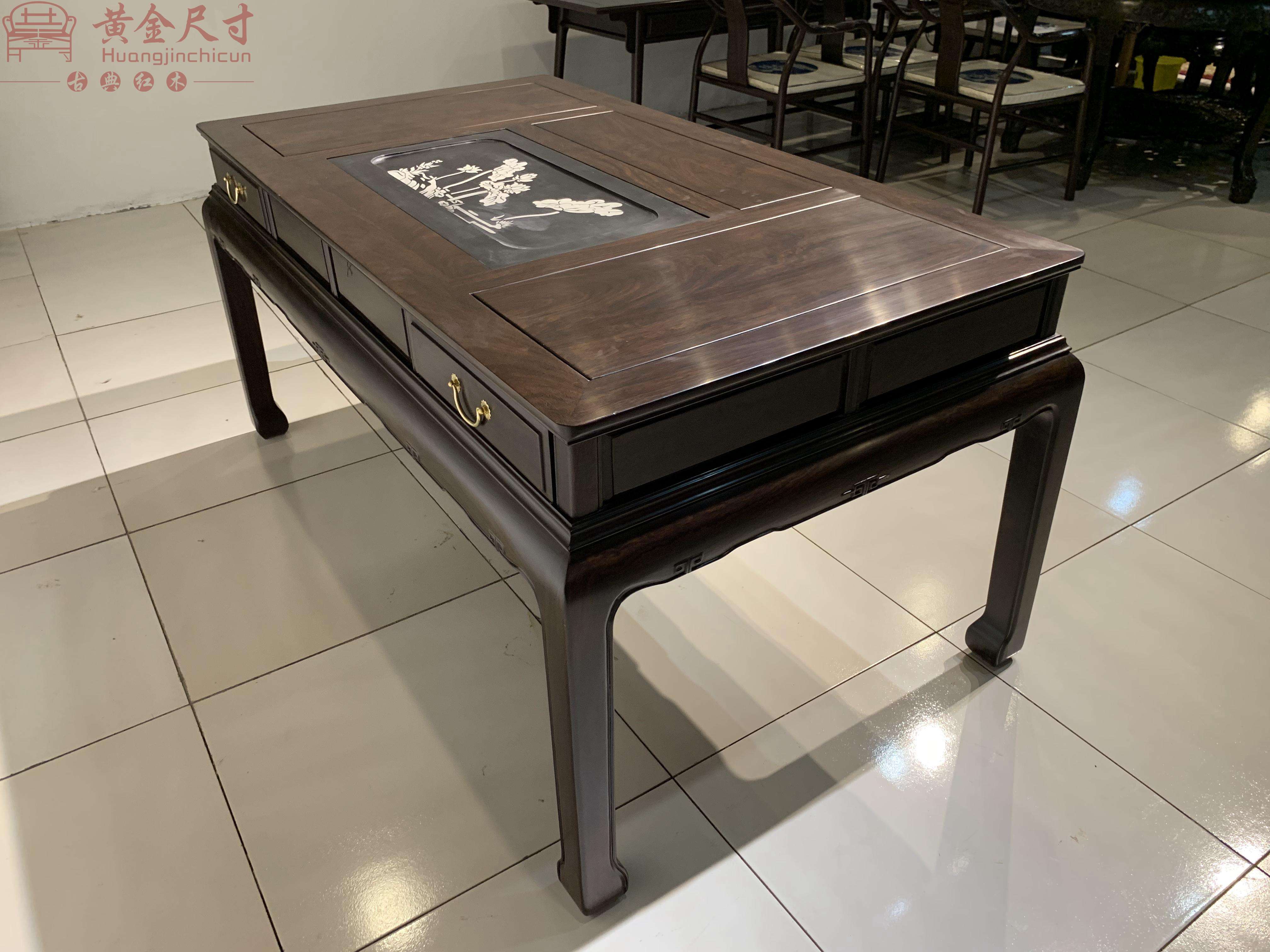 1.6米豪华办公茶台 黑檀木 A3 (9).JPG