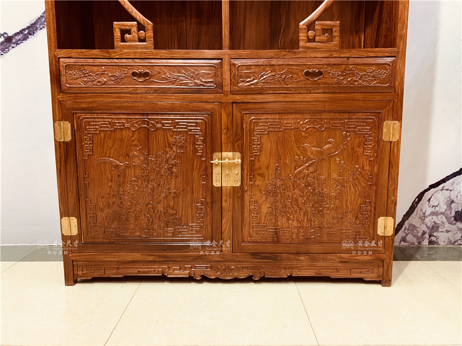 1.2米豪华五福博古柜 单个刺猬紫檀 蜜蜡 (7).jpg