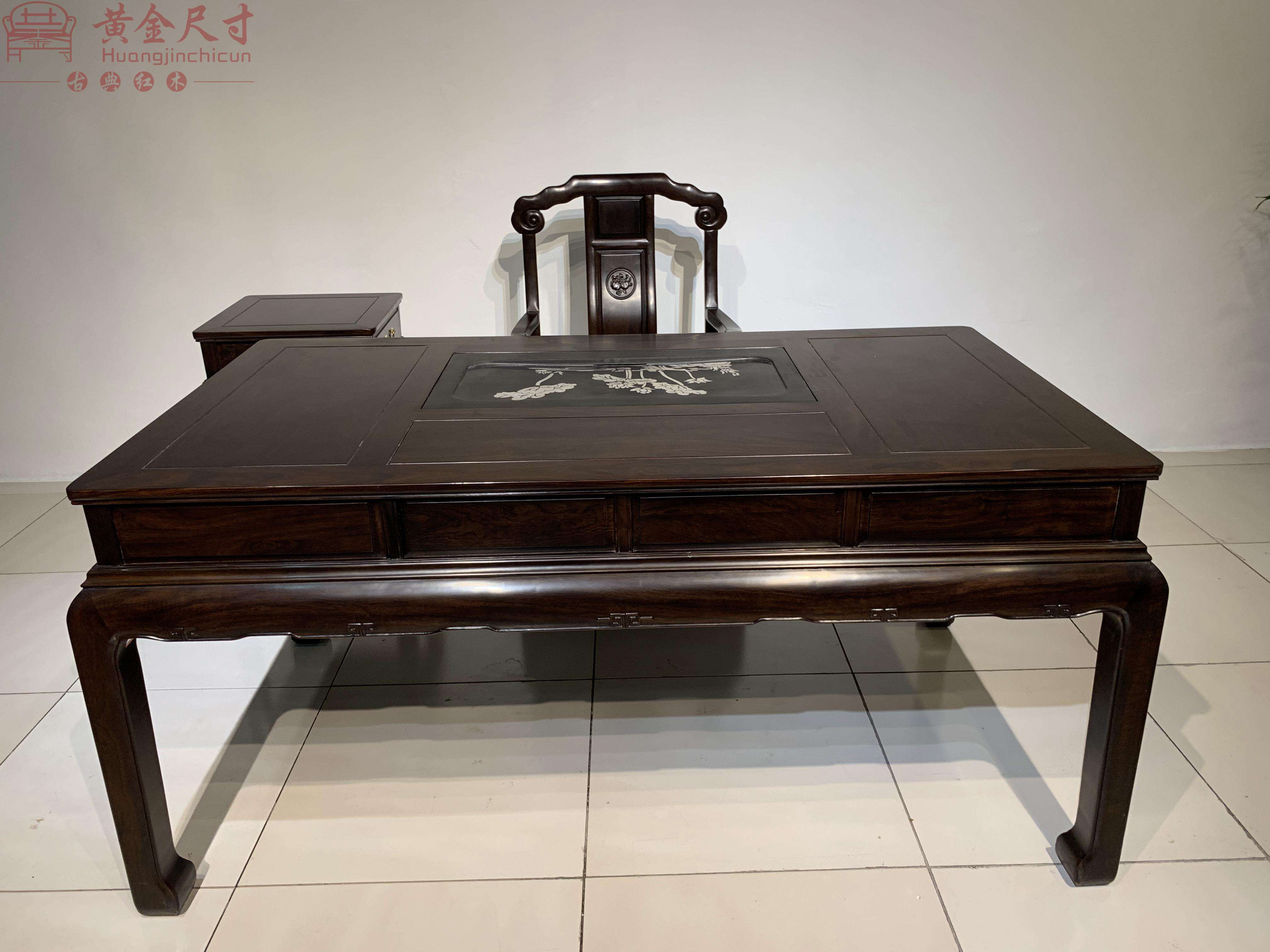 1.6米豪华办公茶台 黑檀木 A3 (12).JPG