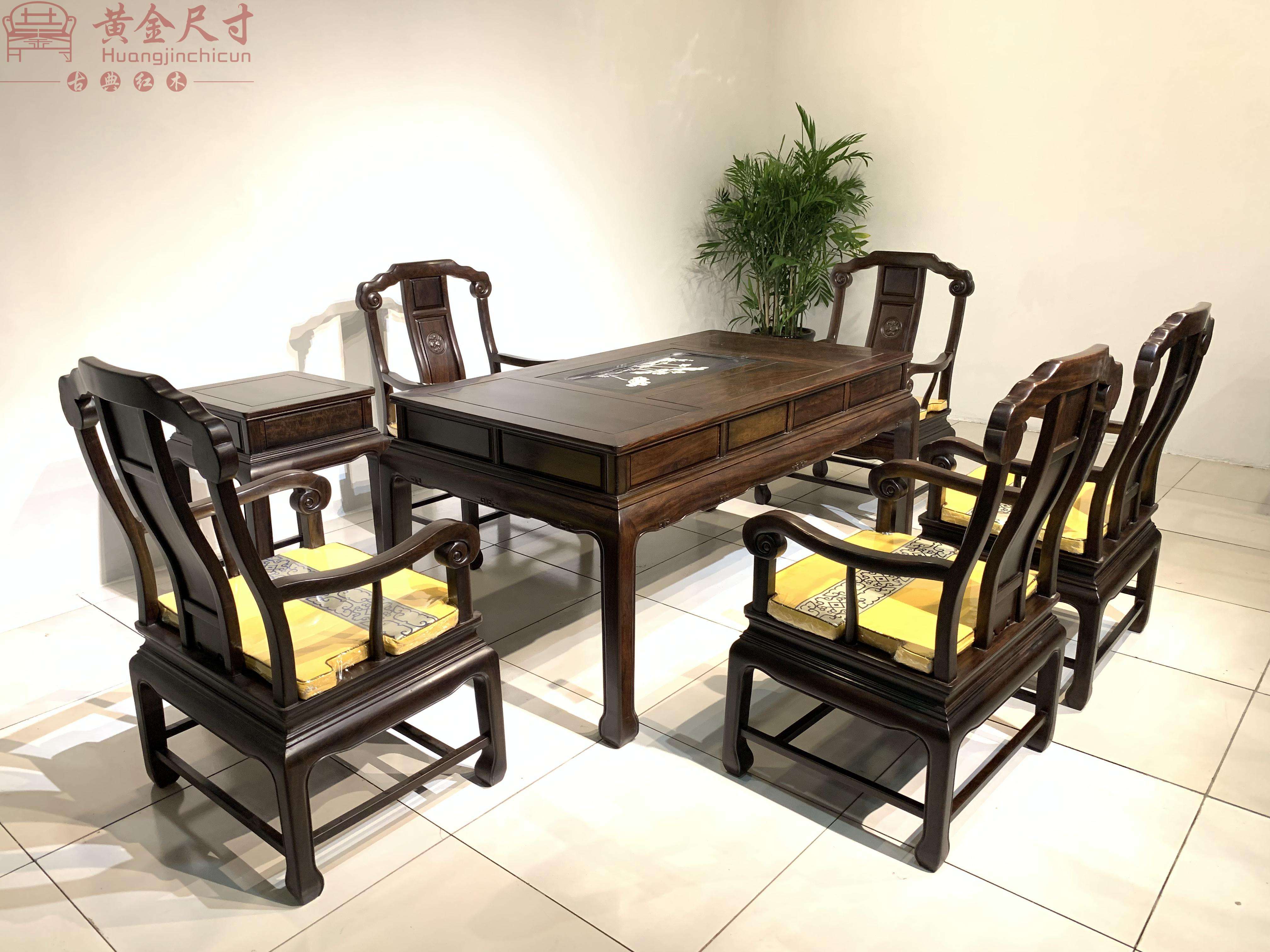 1.6米豪华办公茶台 黑檀木 A3 (14).JPG