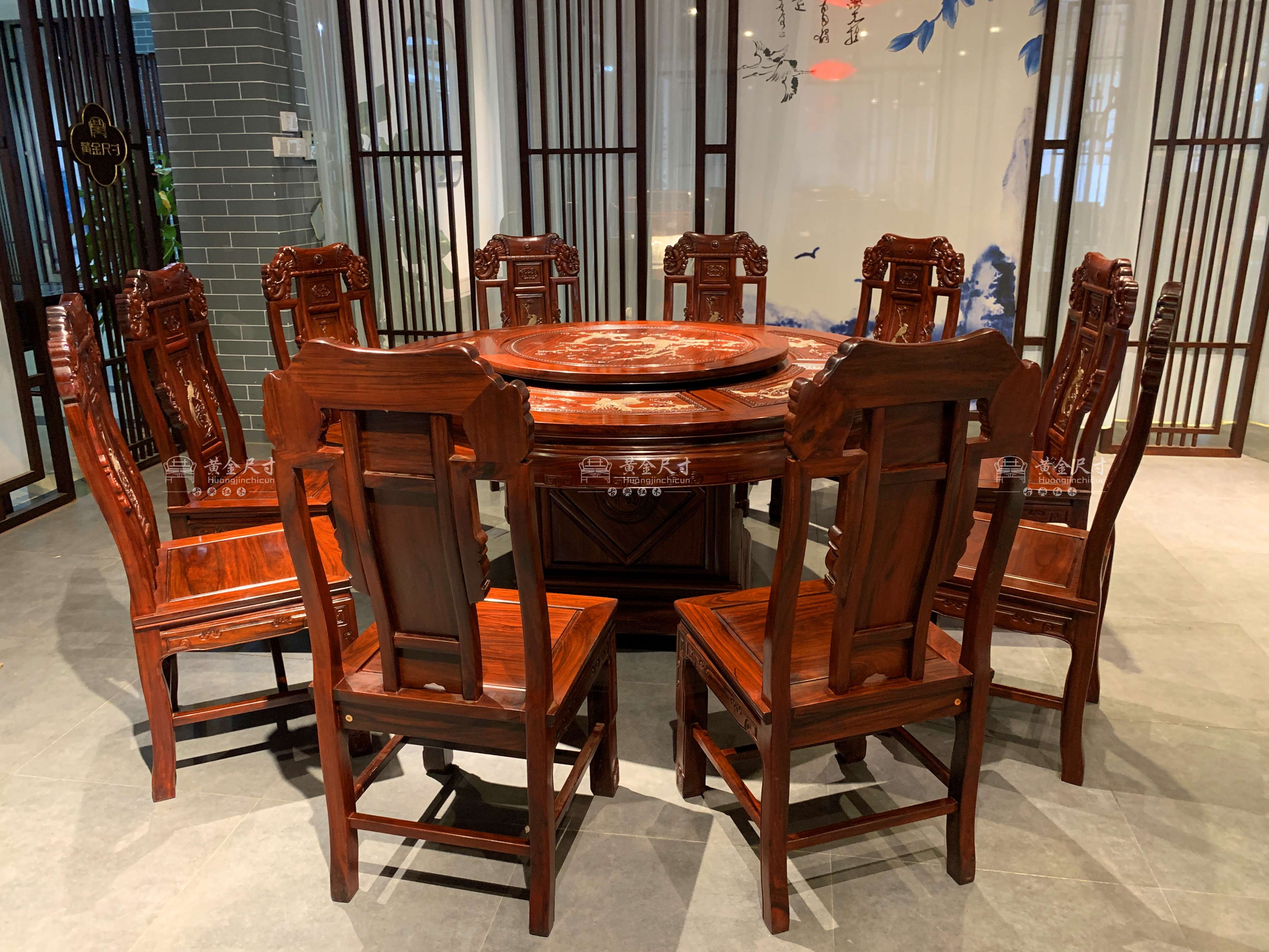 1.53米花鸟檀雕圆台 大奔椅 A92擦生漆  (17).jpg