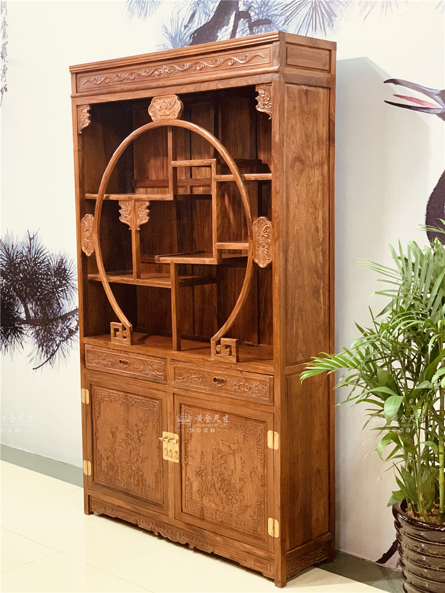 1.2米豪华五福博古柜 单个刺猬紫檀 蜜蜡 (9).jpg