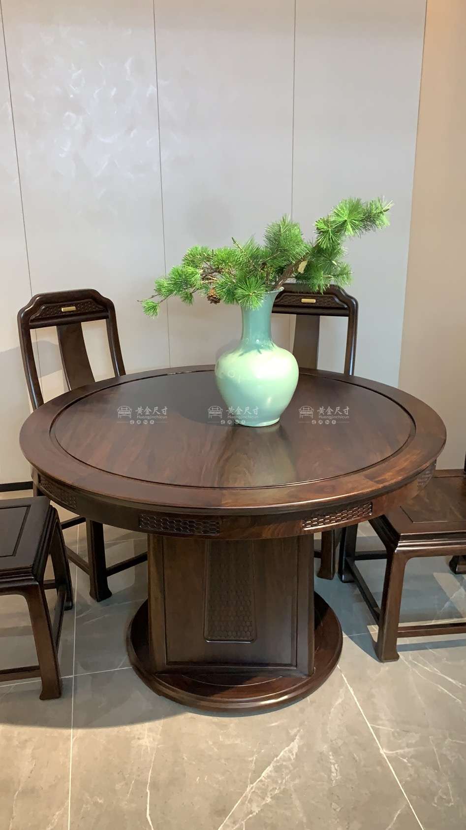 1.2米锦堂春圆台 A85原木上蜡 (8).JPG