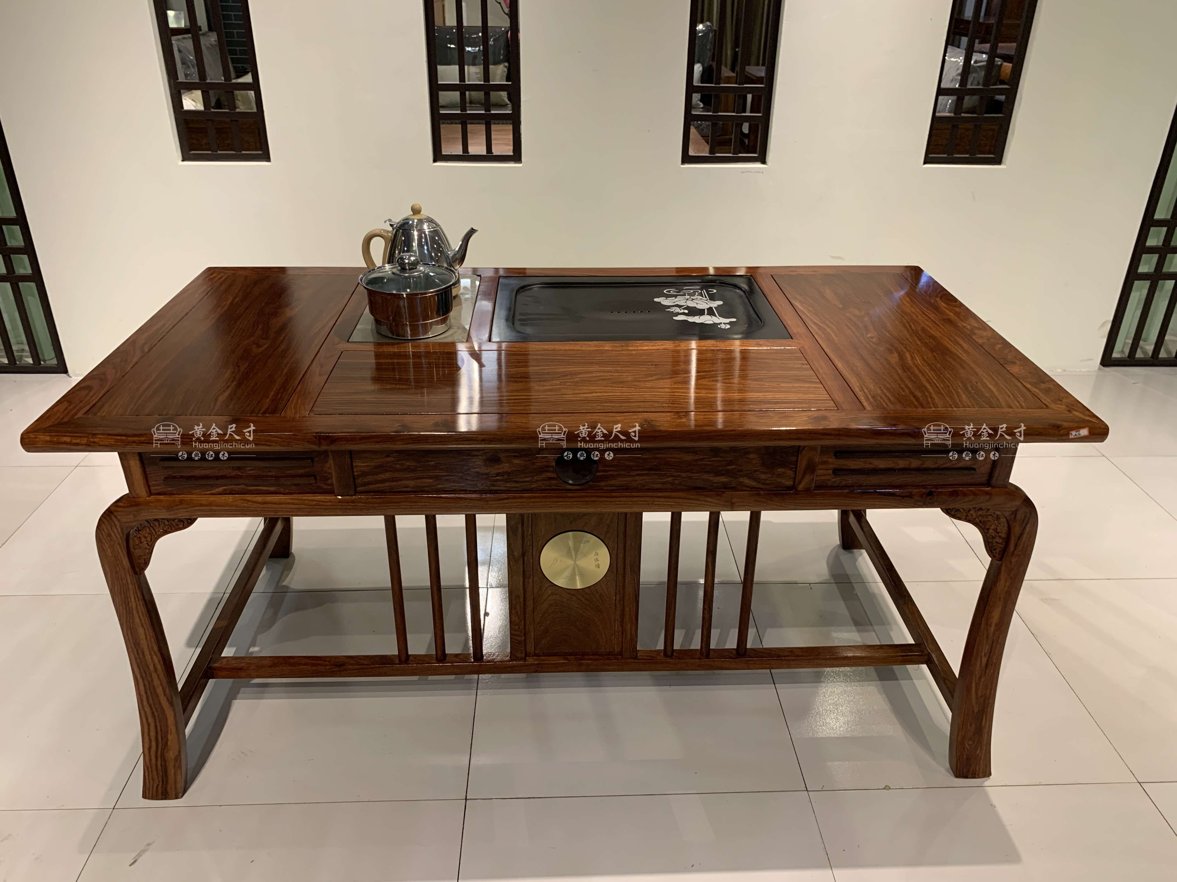 1.53米新中式鸿运茶台六件套 A198蜜蜡 (12).JPG