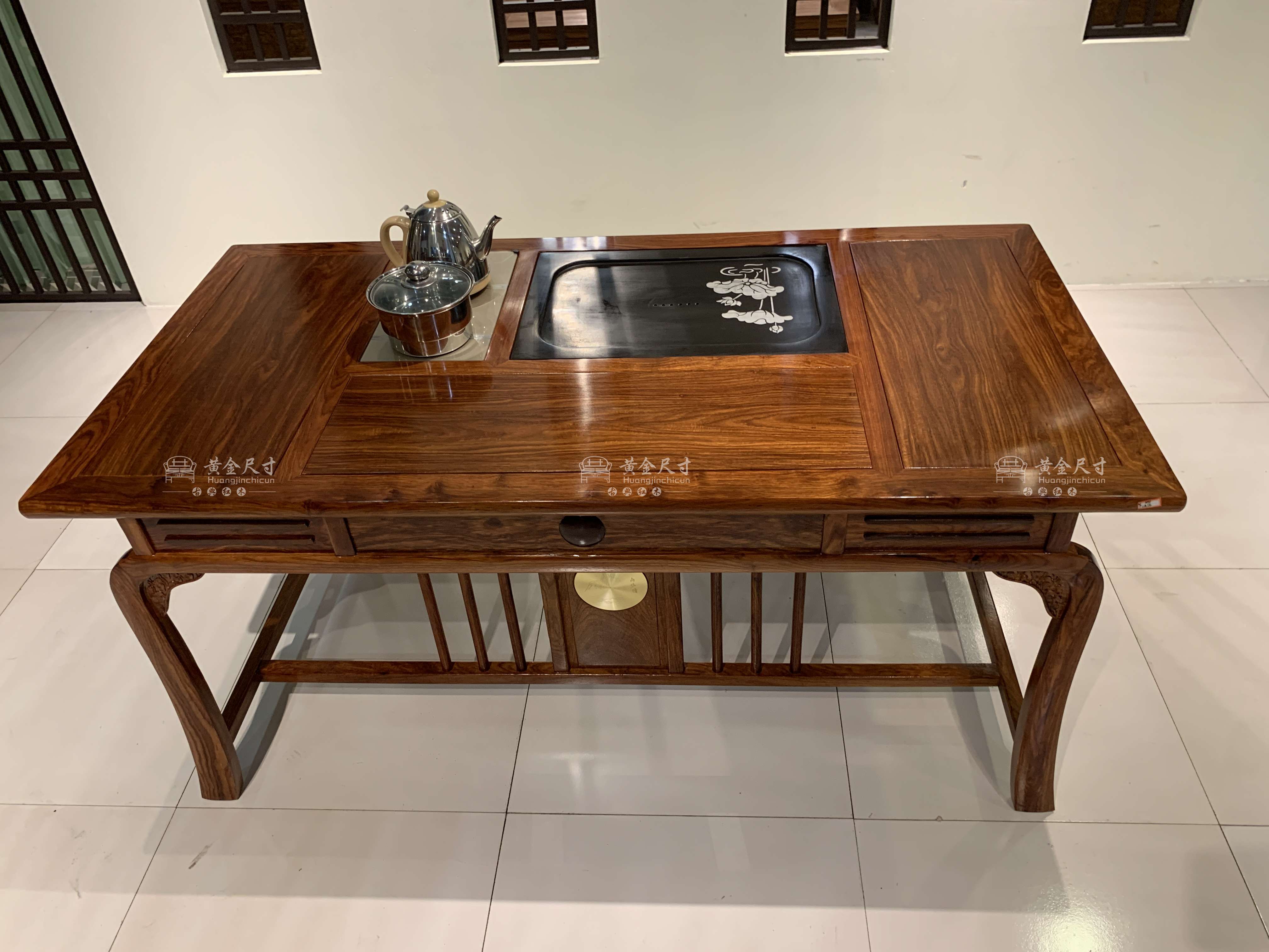 1.53米新中式鸿运茶台六件套 A198蜜蜡 (14).JPG