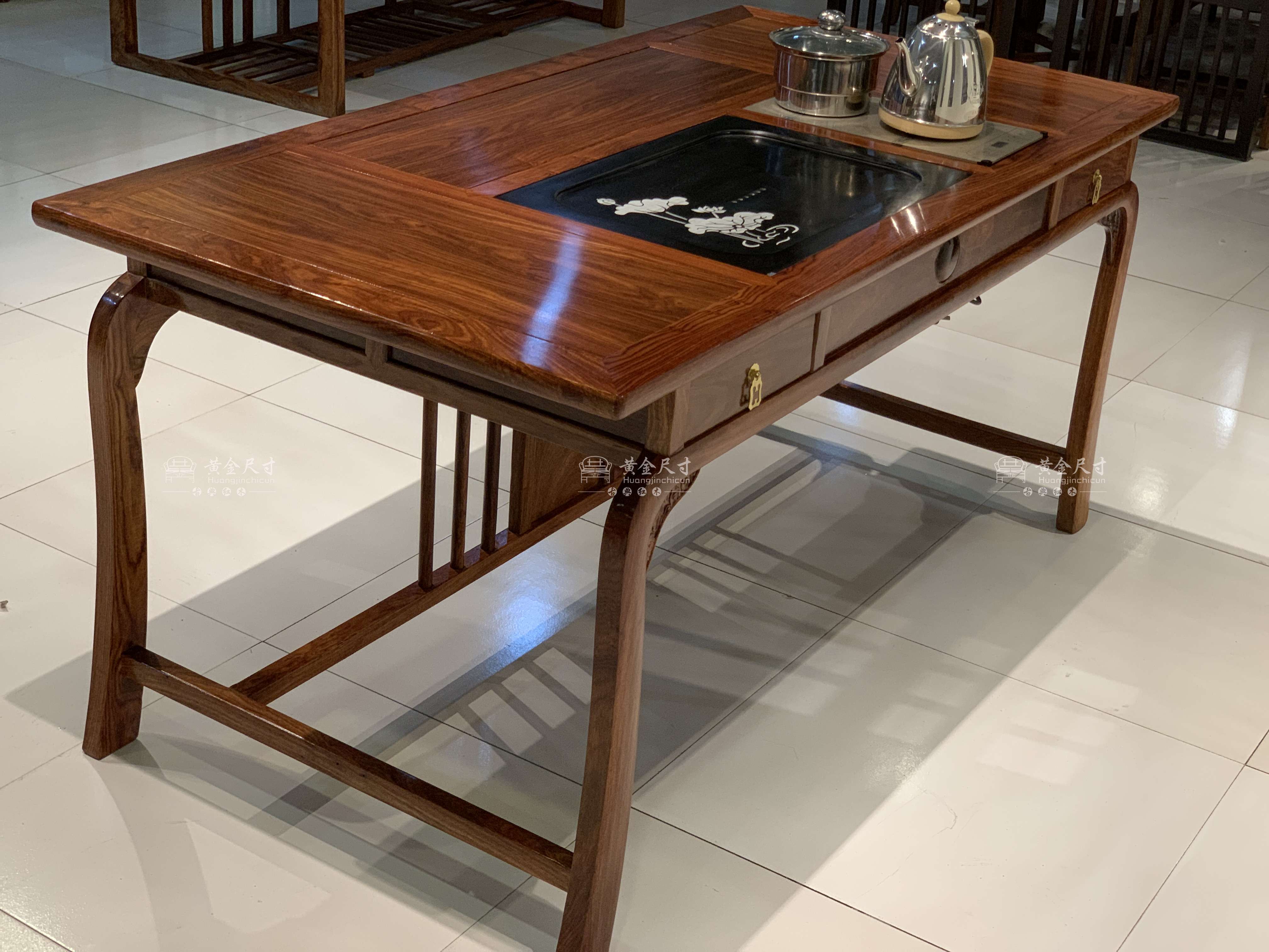 1.53米新中式鸿运茶台六件套 A198蜜蜡 (19).JPG