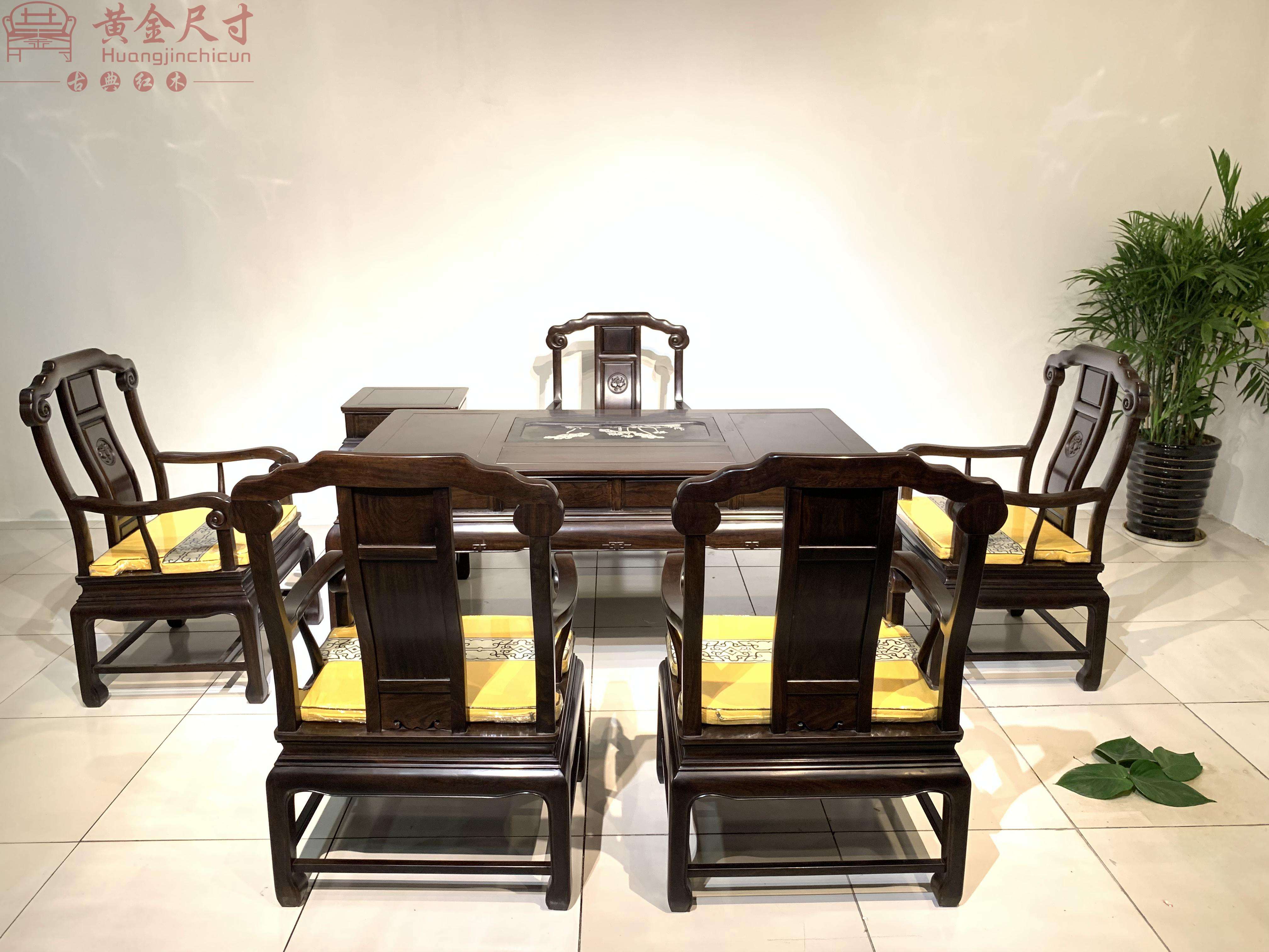 1.6米豪华办公茶台 黑檀木 A3 (18).JPG