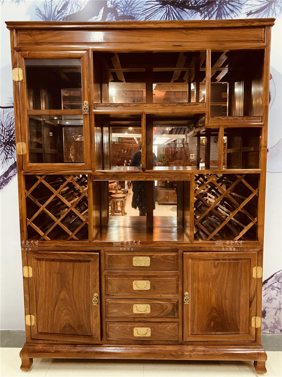 1.5米红酒柜  四抽